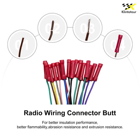 20042009/Chevy 20002012/GMC 20022012,Stereo Cable(4PCS) Radio Wiring Harness with Male and Female Plug Compatible