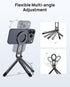 SODI 17 16 15 14 13 12 Magnetic Phone Tripod Stand for iPhone - Strong Magnet Foldable Cell Phone Stand for Vlog, Gym