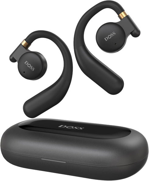 DOSS Open Ear True Wireless Headphones, 30 HRS Playtime, Bluetooth 5.3 Earbuds for Workout