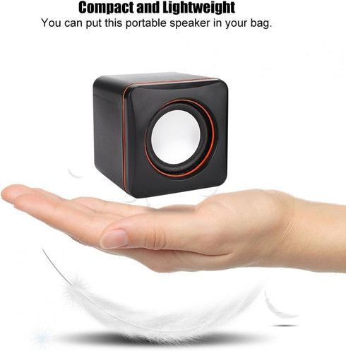 USB Powered Stereo Speaker System, Small Size Computer Speakers with 3.5 mm Aux Audio Plug for Laptop, Notebook,