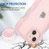 Anuck 13 for iPhone Case Wavy Edge Clear Back Design, Anti-Slip Grip Cute Wave Curly Frame Shape Shockproof Soft TPU
