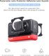 Sticky Lens Guards + Screen Protector for Insta360 ONE RS / Insta360 ONE R, 2 Set Twin Screen Protector Tempered Glass Film Lens Cover Accessories