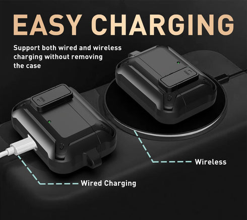 for JBL Vibe 200TWS/JBL Vibe Beam Case Cover with Cleaner Kit, Cool Protective Case Cover for Men Women with Carabiner