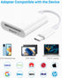 USB C SD Card Reader, USB-C to SD/Micro SD Card Reader, 2in1 High-Speed Type C Camera Memory Card Adapter