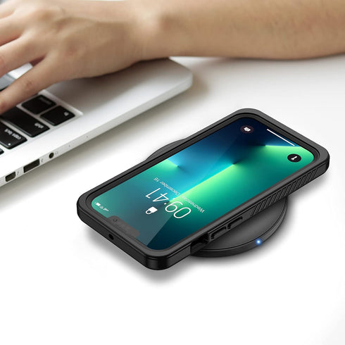 Lanhiem IP68 Waterproof Case for iPhone 13 Pro, Dustproof Shockproof Full Body Cover with Built-in Screen Protector