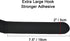 2 x 48 Inch Hook and Loop Cable Tie, 6 Pack Heavy Duty Adjustable Fastening Strap with Plastic D-ring Buckle