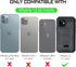 Mitywah Heavy Duty Waterproof Case for iPhone 12, Shockproof Full Body Underwater Protective Metal Case 6.1 inch, Black