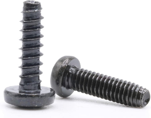 Replacement Screws Pack of 8 - 2 Sets of Metric Screws (Model RS-198452) Pan Head - Philips Drive - Black Plated