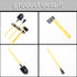 Rchobbytop 8pcs 1:10 Sets Winch TRX-4 SCX10 D90 D110 TF2 CC01 Gen7 Gen8 RC Rock Crawler Truck Mini Accessories Decor