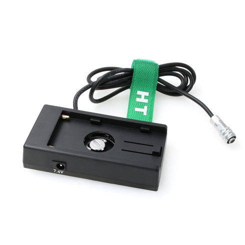 HangTon NP-F 970 Battery Plate for 12V Power to BMPCC 4K, 6K, 6K Pro for Blackmagic Pocket Cinema Camera