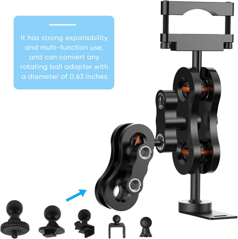 Radar Detector Mount, Rearview Mirror Rod Radar Mounting Base, Suitable for Uniden Radar Models
