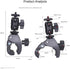 Generic 1/4" Insta360 X5 X4 X3 X2 Bike Handlebar Camera Mount with Screw Camera Clamp,Adapter for Gopro for Hero