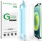 amFilm OneTouch Tempered Glass Screen Protector for iPhone 12 Mini (5.4", 2020) with Easy Installation Kit (2-Pack)