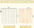 EMART 10x10ft Champagne Tulle Backdrop Curtains with Lights String,Sheer Backdrop Curtains for Wedding, Baby