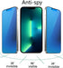 2 Pack Matte Anti-Blue Privacy Tempered Glass for iPhone 13 Pro Max/iPhone 14 Plus Anti-glare Anti-Spy Screen Protector Anti- Peeping Film Electroplated Blue 6.7 inch