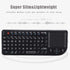 2.4GHz Wireless Touchpad Keyboard - Ultra Mini Thin USB Backlit - Lightweight Rechargeable - Plug and Play for HTPC,