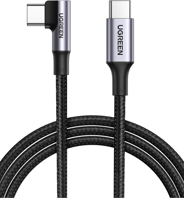 UGREEN 10FT Right Angle USB C to USB C Cable, 100W Fast Charging for iPhone 15, MacBook Pro 2022, Samsung Galaxy