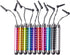 IC ICLOVER 10PCS Bling Retractable Stylus Pens for iPhone 14/13/12/11/PRO/Max/X/XS MAX, iPad, iPod, Samsung, Android Phone, Kindle, Tablet PC, Compatible with All Device with Capacitive Touch Screen