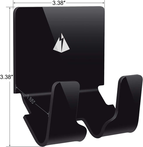 TXEsign Adhesive Wall Phone Holder Mount | Smartphone External Battery Wall Holder (Black)