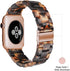 Light Fashion Resin Apple Watch Band for Series 9 8, Compatible with 40mm for Women (Tortoise Stone)