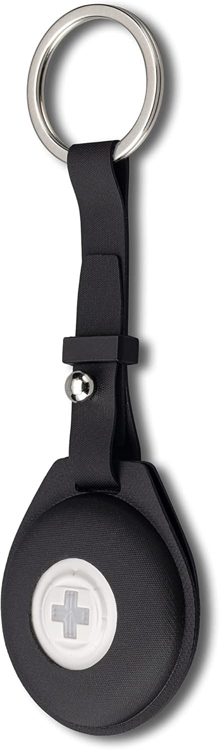 Swissdigital Sound-Playable Finder Keychain, Bluetooth Locator for Bags, Luggages, Keys, Works with Apple Find My app
