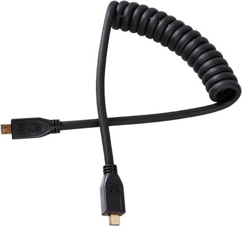 UCEC Coiled Micro HDMI to Micro HDMI Cable, 11.81"/30cm, for Gopro Cameras, Small HD Monitors