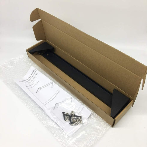JINGCHENGMEI 1U 19 Inch (1U90) Steel Vertical Wall Mount Rack and Horizontal Under Desk PC Mount Bracket for Network