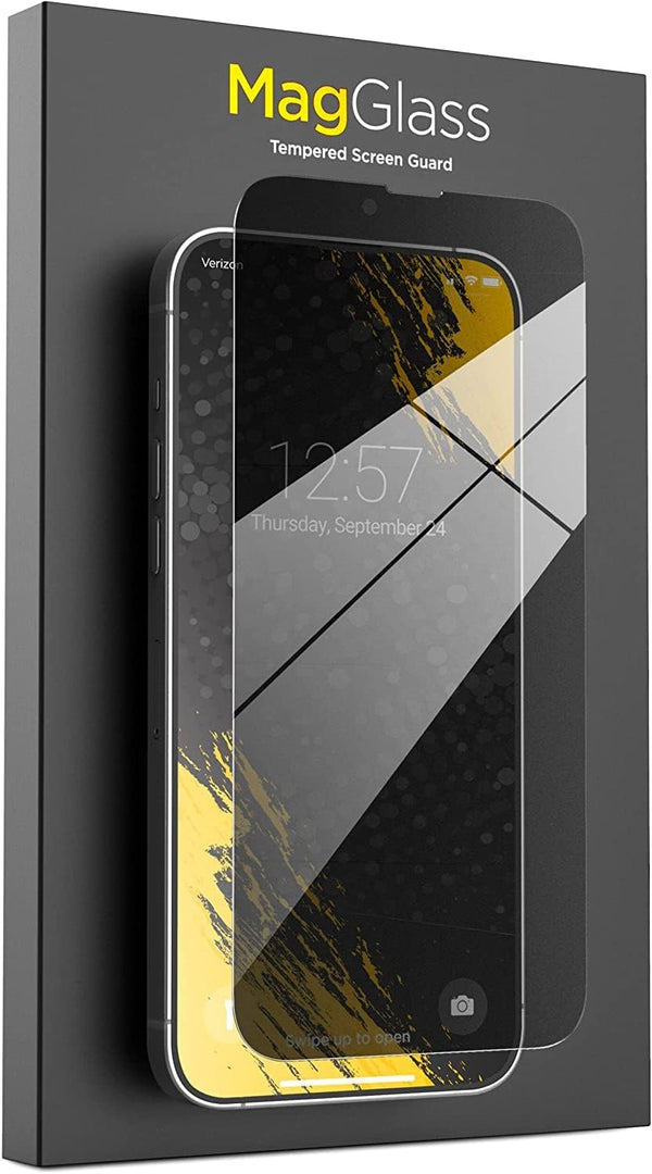 iPhone 14 Magglass Privacy Screen Protector - Anti-Spy Tempered Glass, Tinted Screen Guard (Applicator Included)