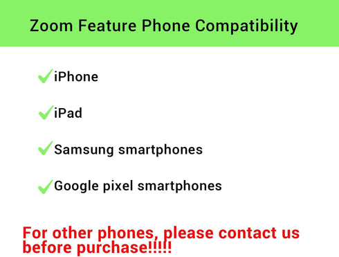 Voinap Wireless Camera Remote Control with Zoom for iPhone & Android, Bluetooth Camera Remote Shutter with Front/Rear