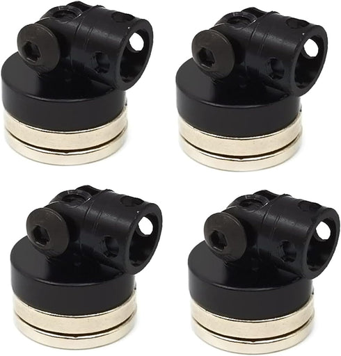DEVMO 4PCS SCX10 4WD 1/10 RC Magnetic Body Post,Alloy Magnetic Stealth Invisible Body Shell Mount Column Compatible