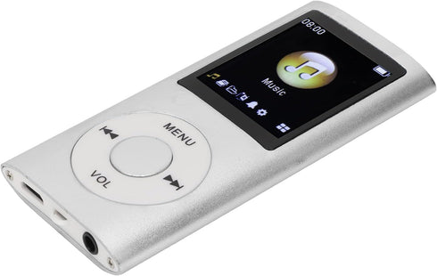Akozon MP3 Player,MP3 Player Stylish Multifunctional Lossless Sound Slim 1.8 Inch LCD Screen