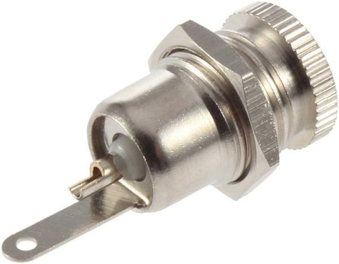 E-outstanding 5-Pack DC-099 5.5 mm x 2.5mm DC Power Jack Socket, Threaded Female Panel Mount Connector