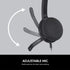 Logitech H340 USB Headset - Stereo USB for Windows & Mac, Black - Perfect for clear audio and comfort.