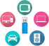 Maspen 8GB, 2.0 (Blue,8 USB Flash Drive USB Thumb Drives High Speed USB Memory Stick Zip Drives GB)