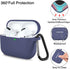 Lerobo Compatible with AirPods Pro Case - Waterproof Silicone Cover, Supports Wireless Charging, Blue Gray