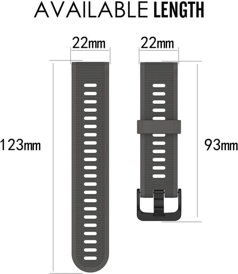 Band for Garmin Forerunner 945, Soft Silicone Replacement Watch Strap for Garmin Forerunner 935