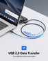 SUNGUY USB-C to USB-C Cable, 2-Pack 1.5FT Right Angle 60W PD USB C Charger Cable for iPhone 15/15 Plus/15 Pro/15 Pro
