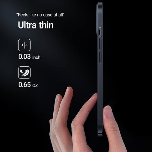 TORRAS Ultra-Thin Slim Fit Case for iPhone 13 Pro Max, Lightweight Hard PC Cover, Space Black