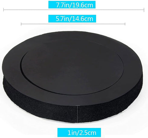 6.5" Foam Speaker Enhancer System Sponge Kit for Universal Drivers, Self Adhesive Car Door Speaker Foam Rings (4)