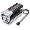 GRAUGEAR M.2 2280 SSD Heatsink, Dual Copper Heat Pipes, 25mm Cooling Fan with PWM Control, Aluminum Plate-Fin Design,