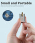 Duttek 120W USB A to USB C Adapter, Right Angle USB C 3.1 Female to Male Converter, Fast Charging Compatible with