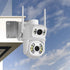 WiTi Stainless Steel Exterior Wall Corner Mount for PTZ Camera, Solid Holder Bracket for CCTV