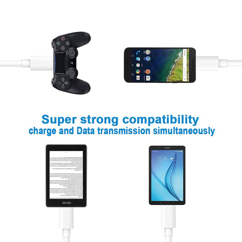 6FT Micro USB Cable for Samsung Galaxy Tab A/E/S2/3/4, Fire HD 6/7/8/10, Kindle Paperwhite, Oasis, E-Reader.
