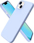 ORNARTO iPhone 13 Case 6.1" - Slim Liquid Silicone, 3 Layers, Full Coverage Soft Gel Rubber - Baby Blue