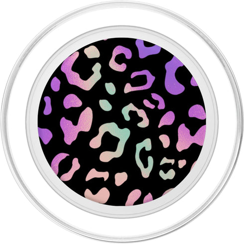 Rainbow Leopard Cheetah Black PopSockets PopGrip for MagSafe