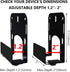 Gmailmall Cable Box Mount Modem Adjustable Wall Mount for Most Narrow Media Players Compatible with Roku, Router, Fire