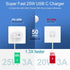 USB C Charger Block 25W Super Fast Charging for iPhone 16 Pro Max, 16 Plus, 16 Pro, 16, 15 Pro Max, 14, 13, 12, SE,