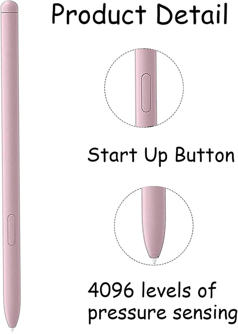 2 Pack S6 Lite Stylus Pen for Samsung Galaxy, Replacement for Samsung Galaxy S6 Lite S Pen SM-P610N, P615, P610 - Pink