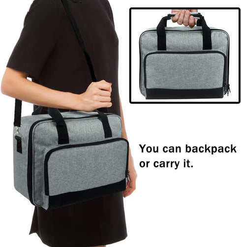Projector Carrying Case with Accessories Pockets - Travel Bag, Storage Bag, Organizer, Carrier for Epson, BenQ,