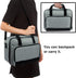 Projector Carrying Case with Accessories Pockets - Travel Bag, Storage Bag, Organizer, Carrier for Epson, BenQ,